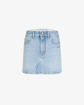 Choker Denim Skirt - LightBlue | GCDS
