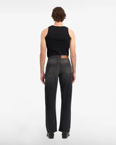 Wirdo Denim Straight Trousers - Black | GCDS