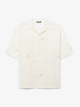 Broderie Anglaise Bowling Shirt - Bone | GCDS
