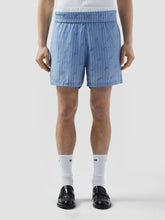 Pinstripe Shorts - Baby Blue | GCDS
