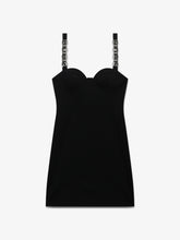 Bold Metal Logo Mini Dress - Black | GCDS