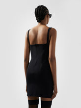 Bold Metal Logo Mini Dress - Black | GCDS