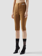 Cupro Tailoring Capri Trousers - Tobacco | GCDS