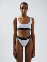 Bralette in cotone Essentials - Bianco | GCDS