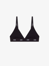 Reggiseno triangolo in cotone Essentials - Nero | GCDS