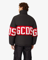 Gcds logo band puffer jacket - Black | GCDS