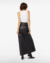 Leather Skirt - Black | GCDS