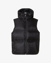 Gcds Monogram Puffy Vest - Black | GCDS