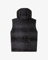 Gcds Monogram Puffy Vest - Black | GCDS