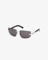 GD0052 Rectangular Sunglasses - Black | GCDS