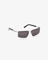 Occhiali da sole rettangolari GD0061 - Grigio Palladio Lucido | GCDS