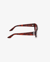Geometric sunglasses GD0062 - Shiny Red Havana | GCDS