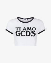 T-Shirt Crop Ti Amo GCDS - Abbigliamento Donna | GCDS