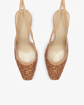 Gcds Monogram Rafia Logo Chain Slingback - ALL FULL PRICE | GCDS