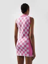 Band Logo Check Half Zip Mini Dress - ALL FULL PRICE | GCDS
