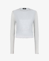 Rouches Asymmetrical Skirt - Silver | GCDS