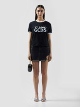 Bold Metal Logo Denim Mini Skirt - ALL FULL PRICE | GCDS